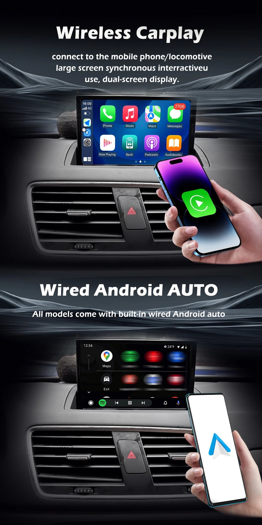 8-Inch Wireless CarPlay & Android Auto for Audi Q3 (2011-2018) - image 9