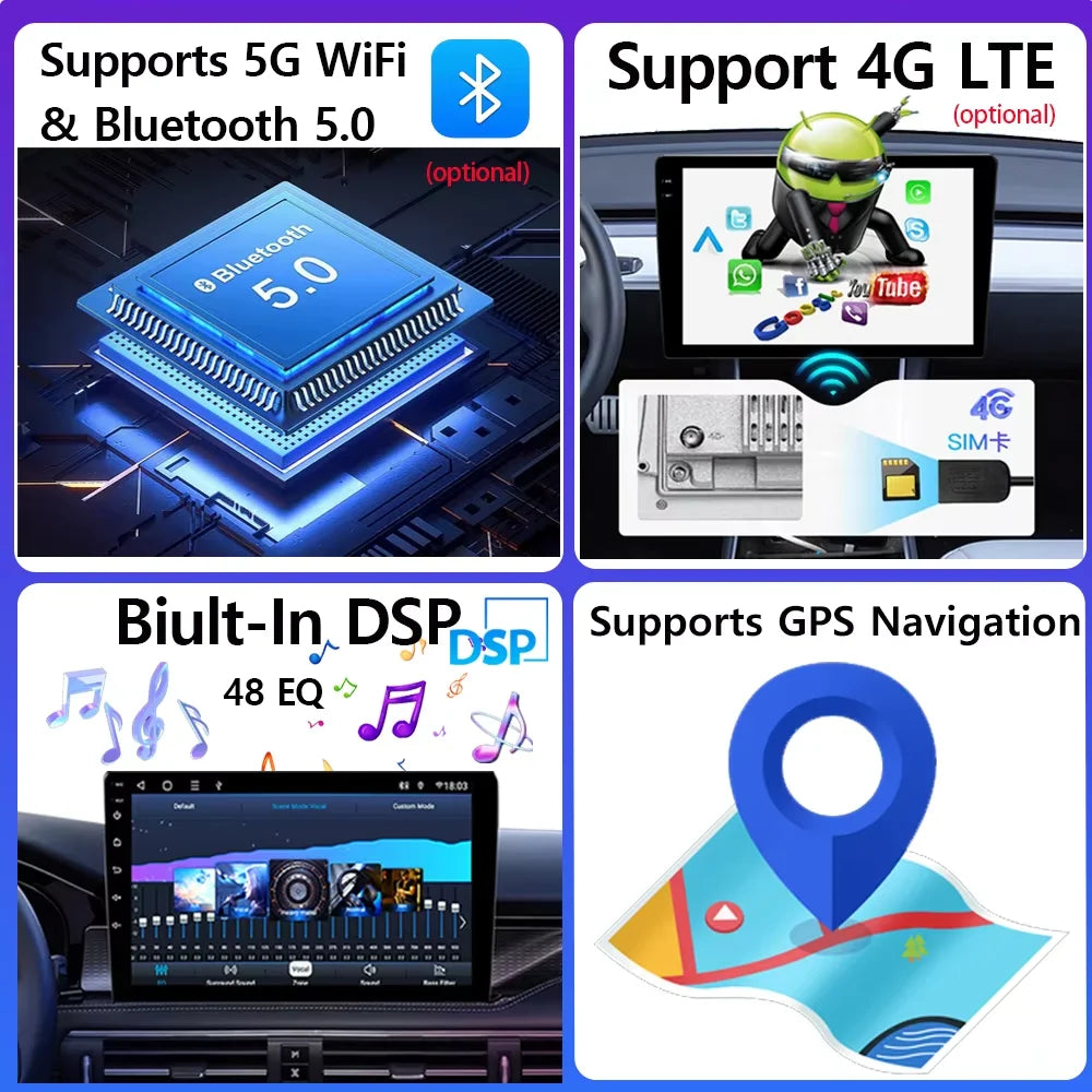 7-inch Android Car Radio with CarPlay GPS for Opel Astra Vectra Zafira - image 2