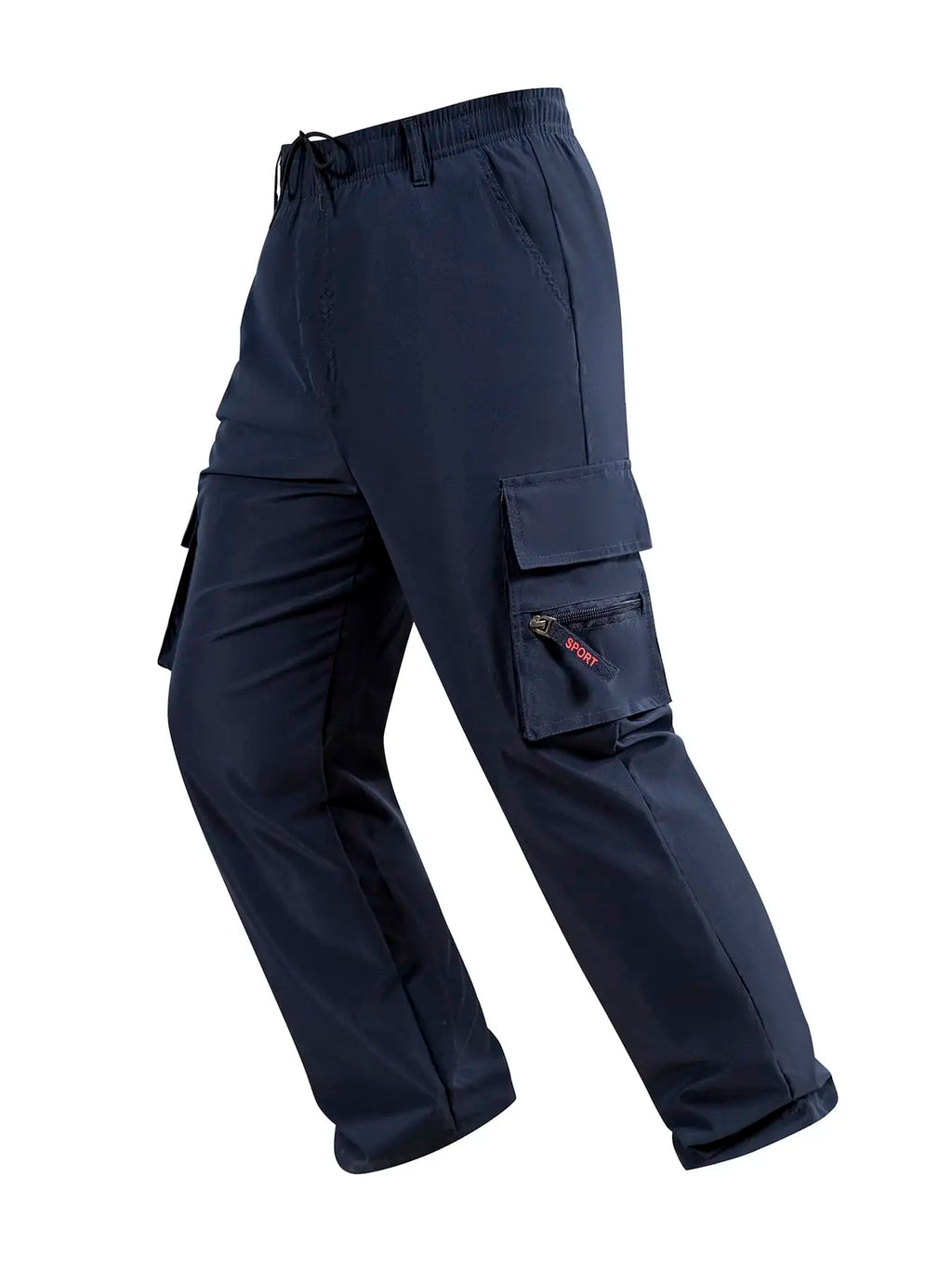 Men's Cargo Pants Casual Loose Multi Pocket Durable Workwear Male Trousers Outdoor  Elastic Waist Hiking Joggers Straight Pants