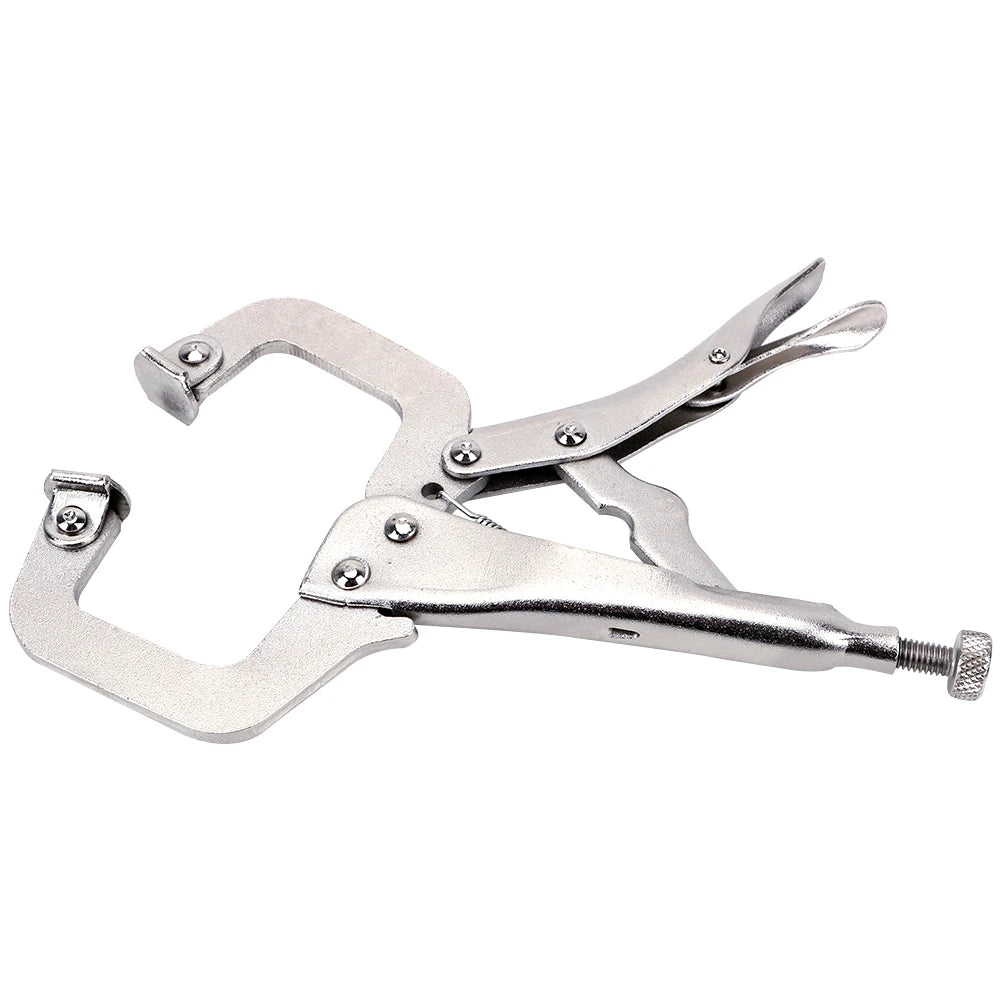 C Clamp weld Clip Woodwork Alloy Steel Pad Wood Work Grip Vise Lock Jaw Swivel Pincer Tong Tenon Locator Hand Tool Fix Plier
