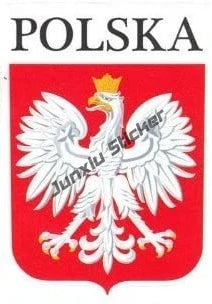 Polish Flag and Heart Vinyl Car Stickers, 13cm Body and Window Decal - view 12