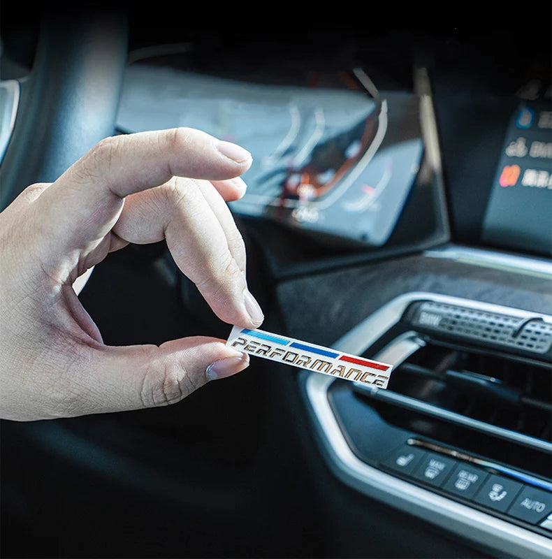 Tri-Color Stripe Metal Interior Sticker Set for BMW G30 G01 G05