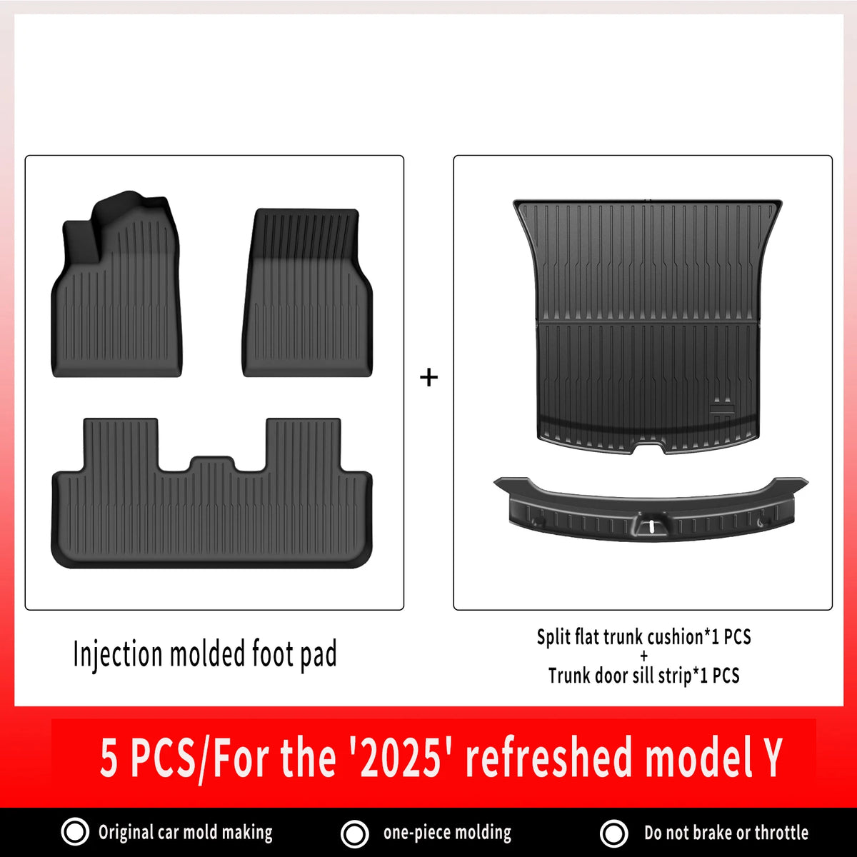 All-Weather TPE Floor Mats & Cargo Liner for Tesla Model Y 2025+ - image 10