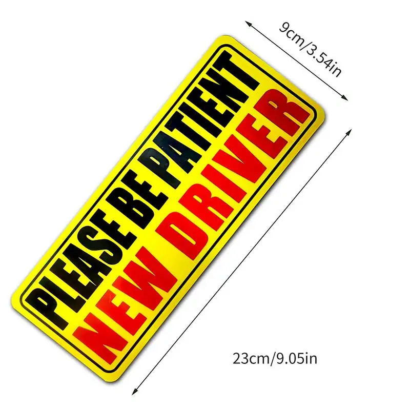 Reflective Student Driver Magnet - Please Be Patient Sign - image 6
