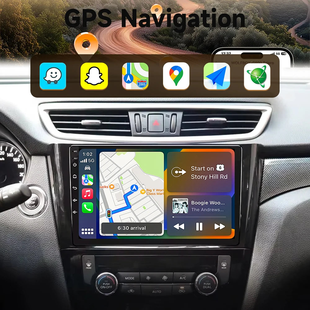 10-Inch Touchscreen Radio for Nissan Qashqai - CarPlay & Android Auto - image 3