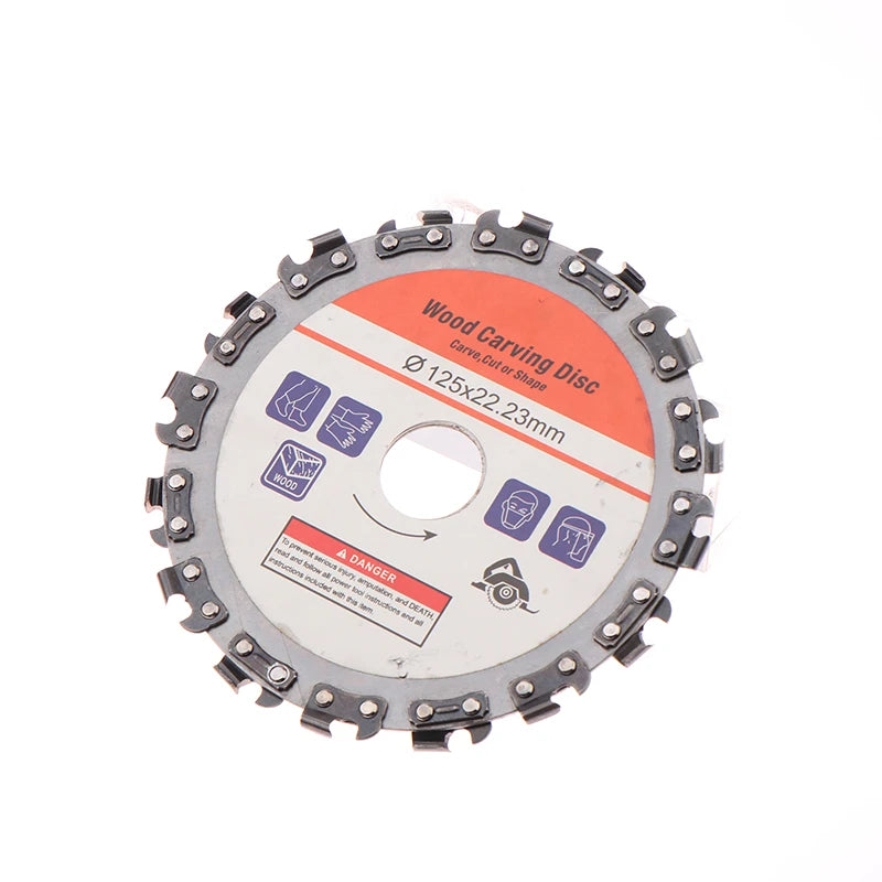 Grooving Machine Chains Disc For 5 Inch Angle Grinder Wood Carving Cutting Disc 125 *22 Mm Grinding Woodworking Disc