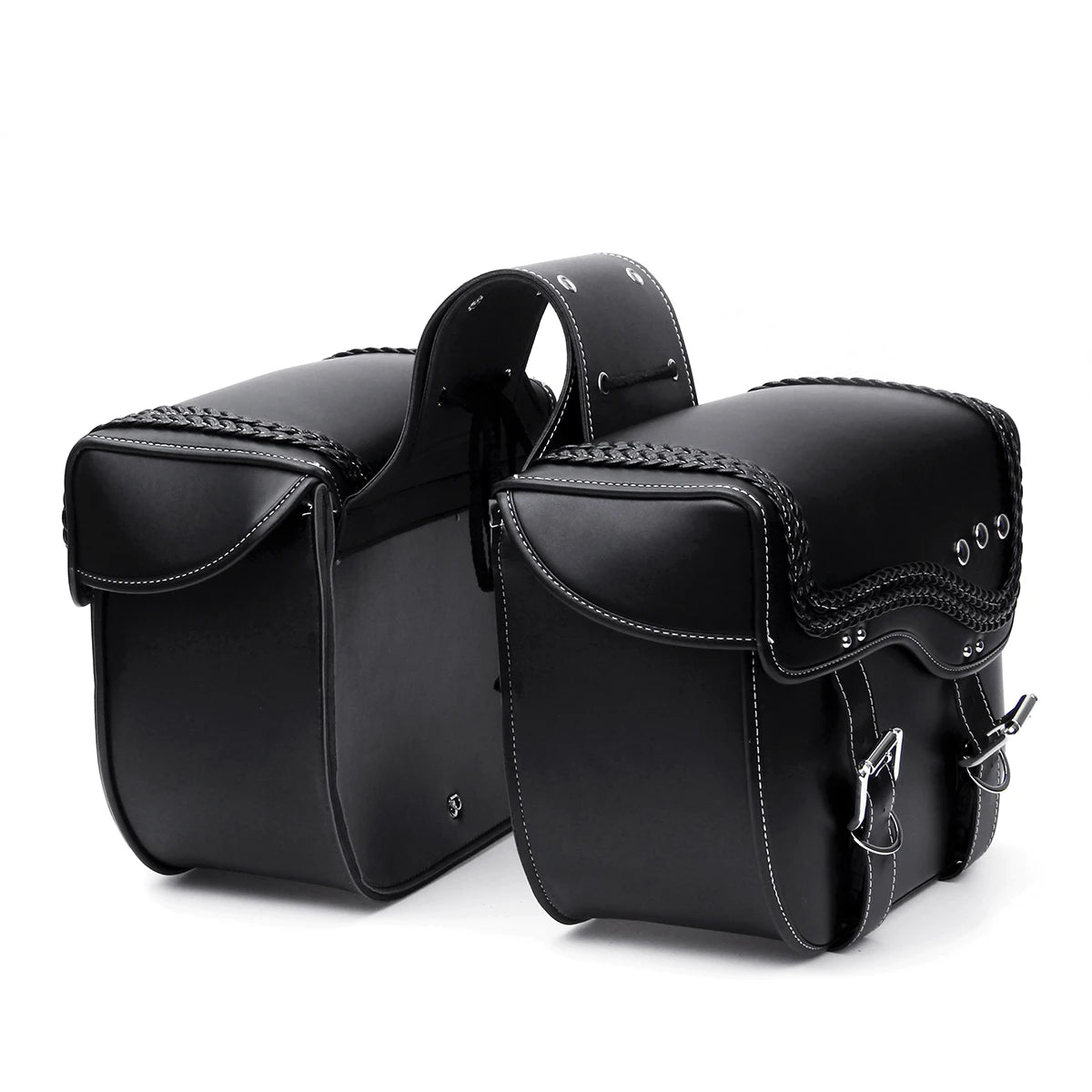 Large Motorcycle Saddlebags Pair for Sportster 883/1200 - image 5