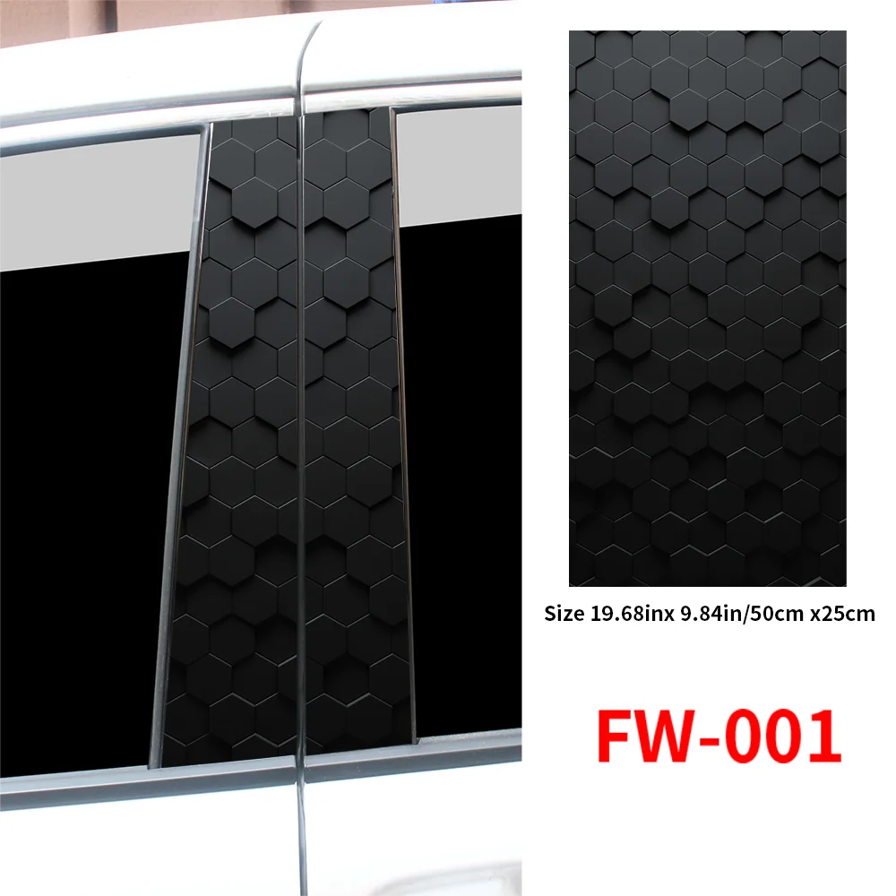 Waterproof Vinyl Honeycomb Car Stickers for B Pillar & Door Decals - image 10