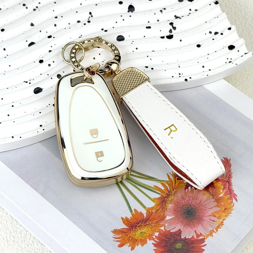 TPU Car Key Fob Cover Case for Chevrolet 2017-2019 Chevy Malibu Camaro Cruze Traverse Sonic Volt Bolt Equinox Spark Blazer Onix