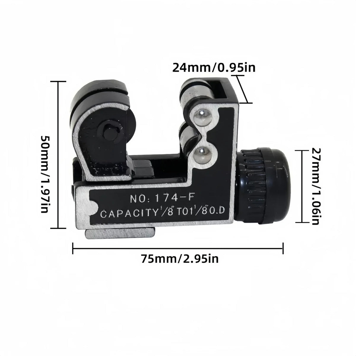 Pipe Cutter 1/8 to 1-1/8 inch (3-28mm) Tube Cutter Tool for Copper Pipe Stainless Steel Tubing Metal  Plastic Brass