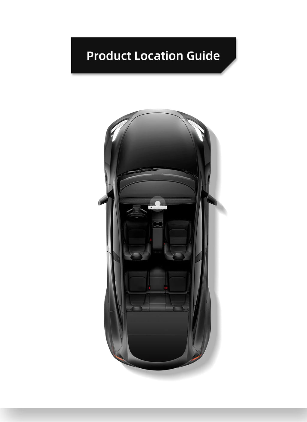 Under Screen Hidden Storage Box for Tesla Model Y 2024
