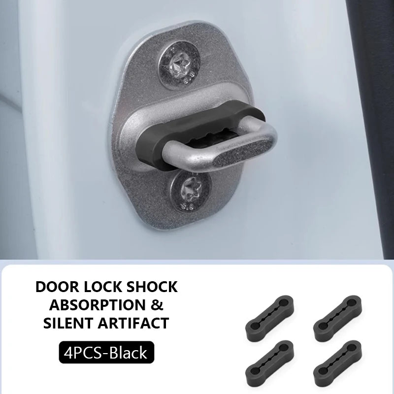 Car Door Shock Absorber Soundproof Buffer Pads, Universal, 4 Pcs