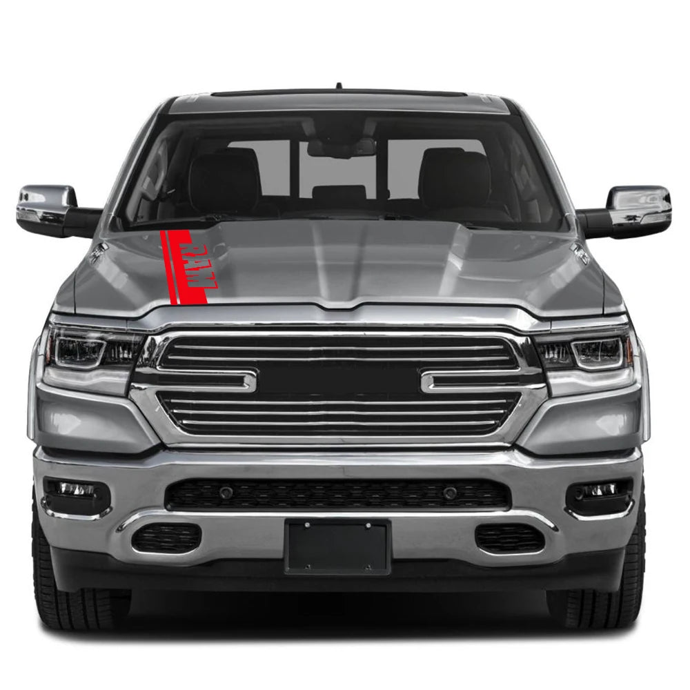 Dodge RAM Hood Stripe Decal Kit - Vinyl Wrap for 1500 2500 3500 - image 4