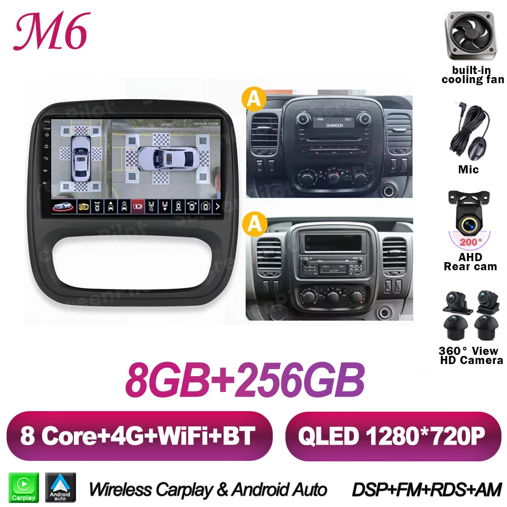 9-Inch Android Touchscreen Car Radio for Renault Trafic & Opel Vivaro - image 10