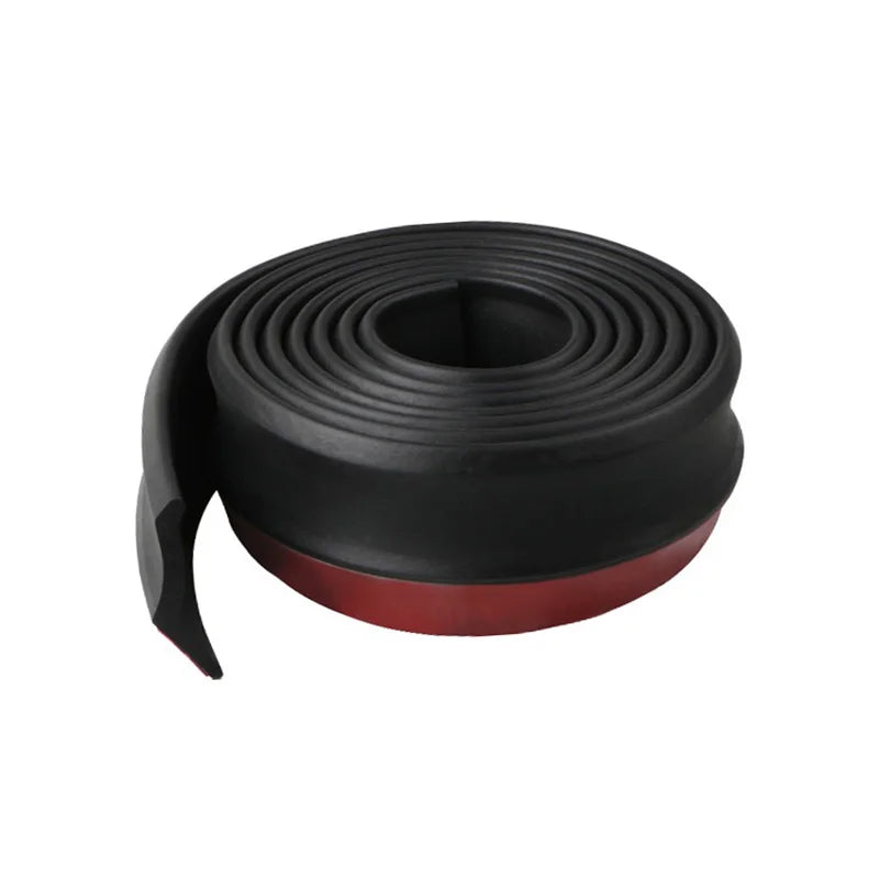 2.5m Universal Front Bumper Spoiler Lips Car Bumper Lip Protection Stickers Car Front Bumper Lip Rubber Car Bumper Rubber Strip