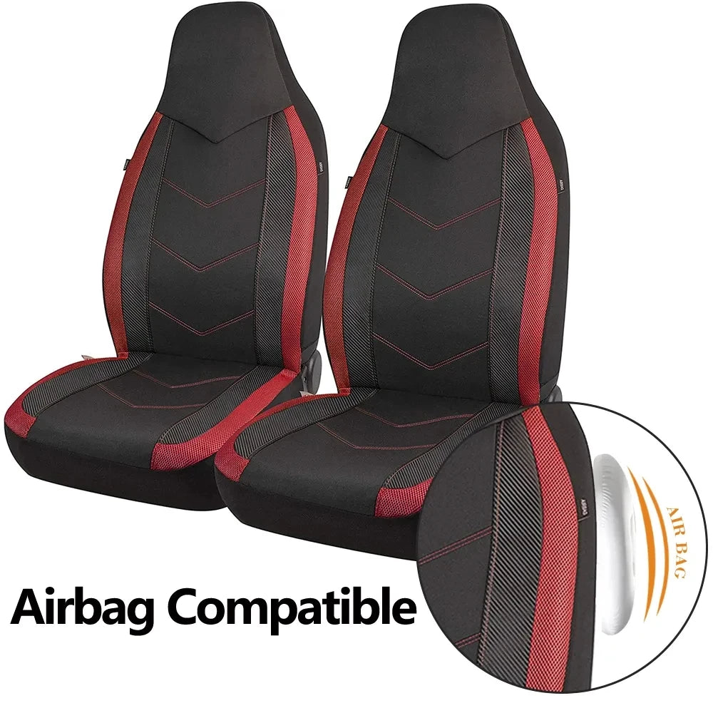 High Back Air Mesh Front Car Seat Covers, Universal Fit
