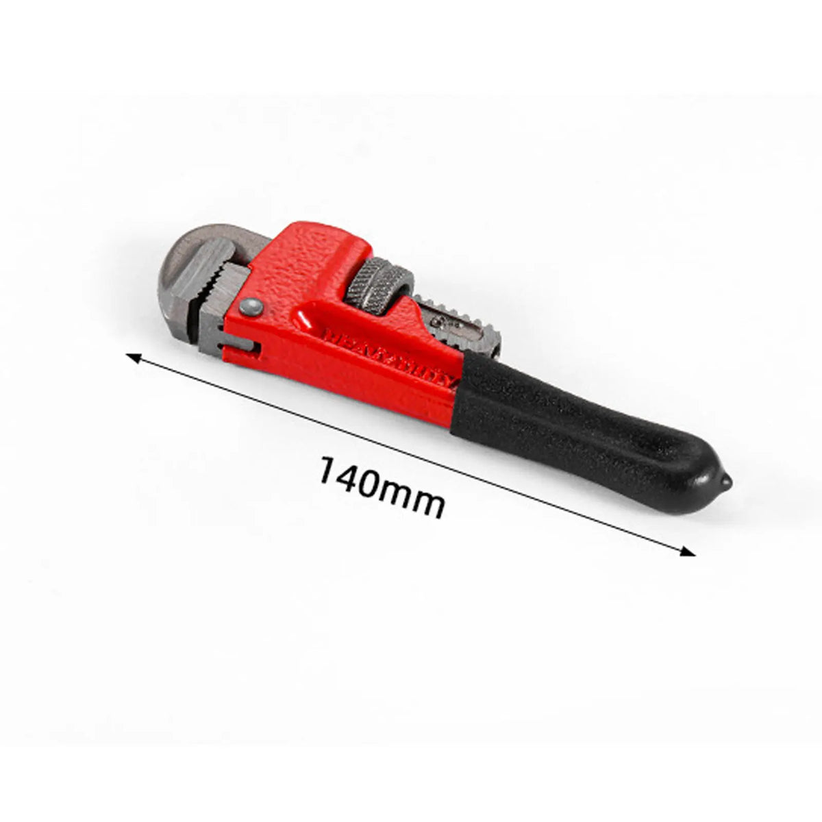【6" Heavy-Duty Pipe Wrench】Adjustable Chromium-Vanadium Plumber Wrench – Floating Hook Jaw I-Beam Handle Red