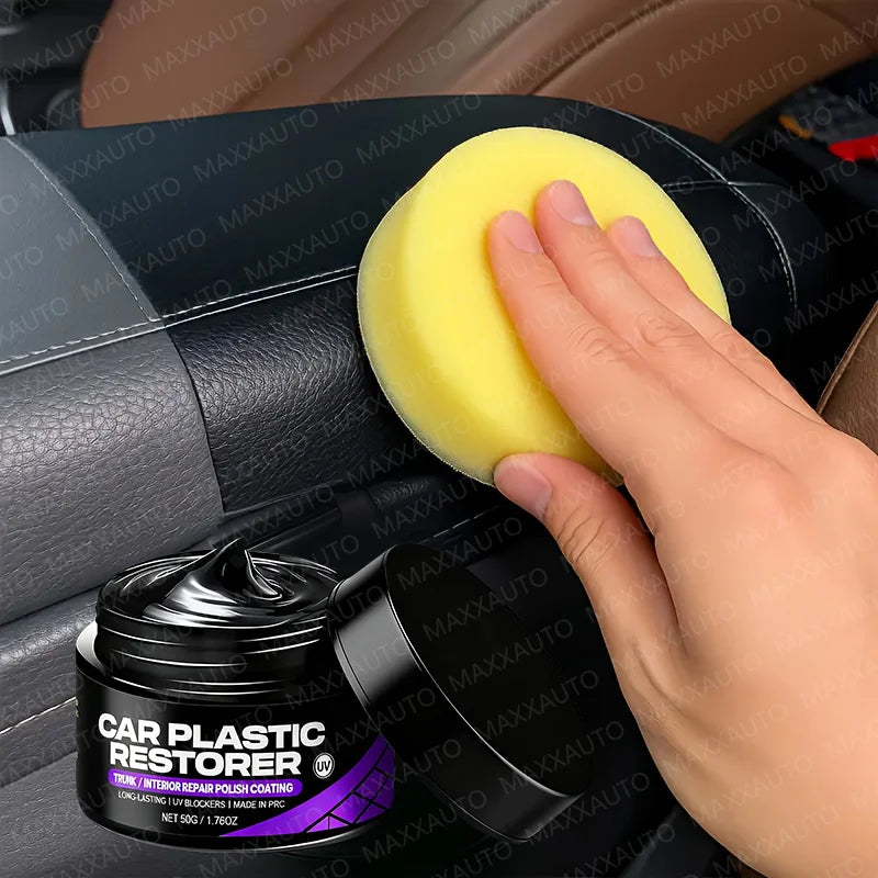 Car Plastic Restorer Back To Black Gloss Auto Interior Leather & Panel Renewal Wax Coating Agent Auto Polish And Repair Coating