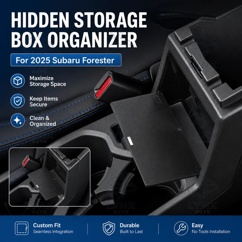Armrest Hidden Storage Box for 2025 Subaru Forester