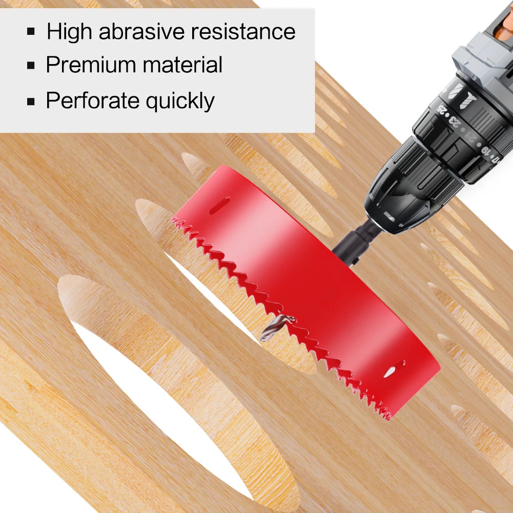 M42 Bi-Metal Hole Saw Set 15-200mm - Wood, Metal, Pipe Cutter - image 4