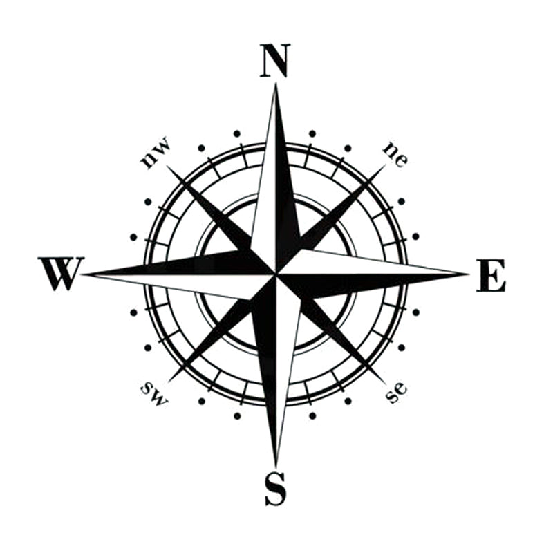 15cm Compass Car Sticker, Waterproof PVC Scratch Cover Decal - view 2