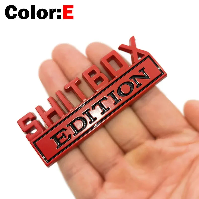 Funny Edition Script 3D Metal Car Sticker for Jeep, Dodge and Chrysler