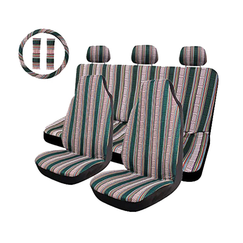 Baja Blanket Car Seat Cover Set with Steering Wheel Cover