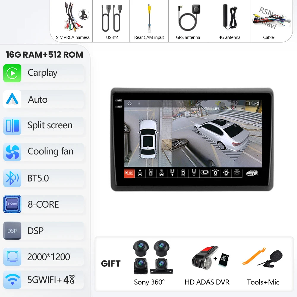 Renault Master CarPlay Android 16 10-Inch GPS Navigation System - image 19