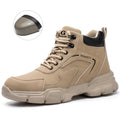 Waterproof Steel Toe Safety Work Boots, Lightweight, Slip-Resistant