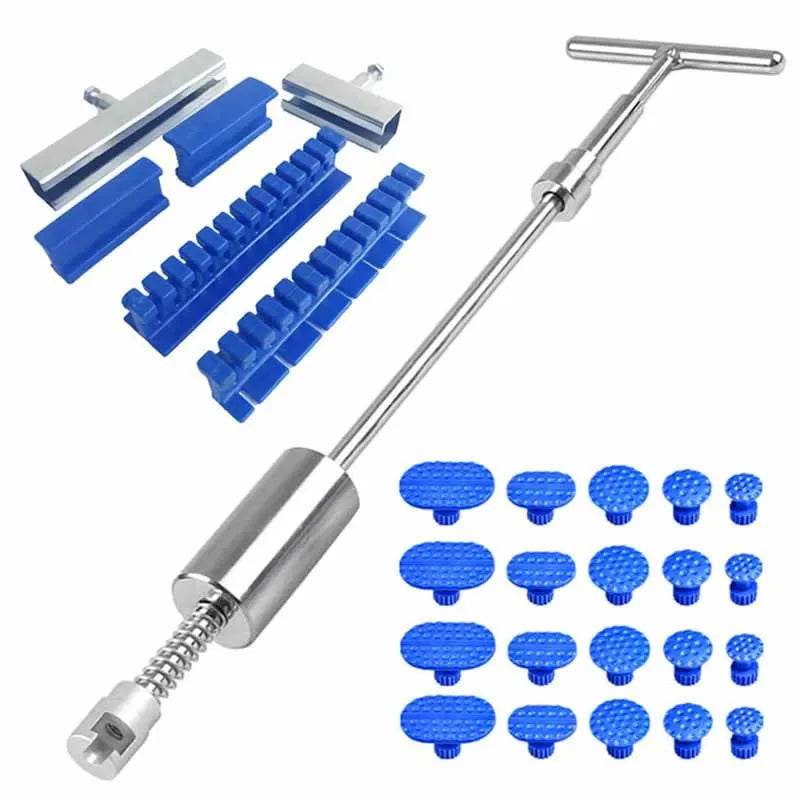 Car Dent Repair Kit Auto Body Sheet Metal Paintless Dent Remover Professional Workshop Removal Hail Pit Complete Hand Tools Set