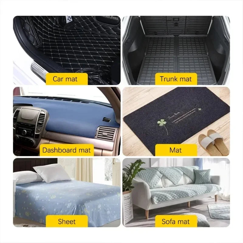 Hook-and-Loop Floor Mat Fixing Stickers, 1 to 25 Pairs
