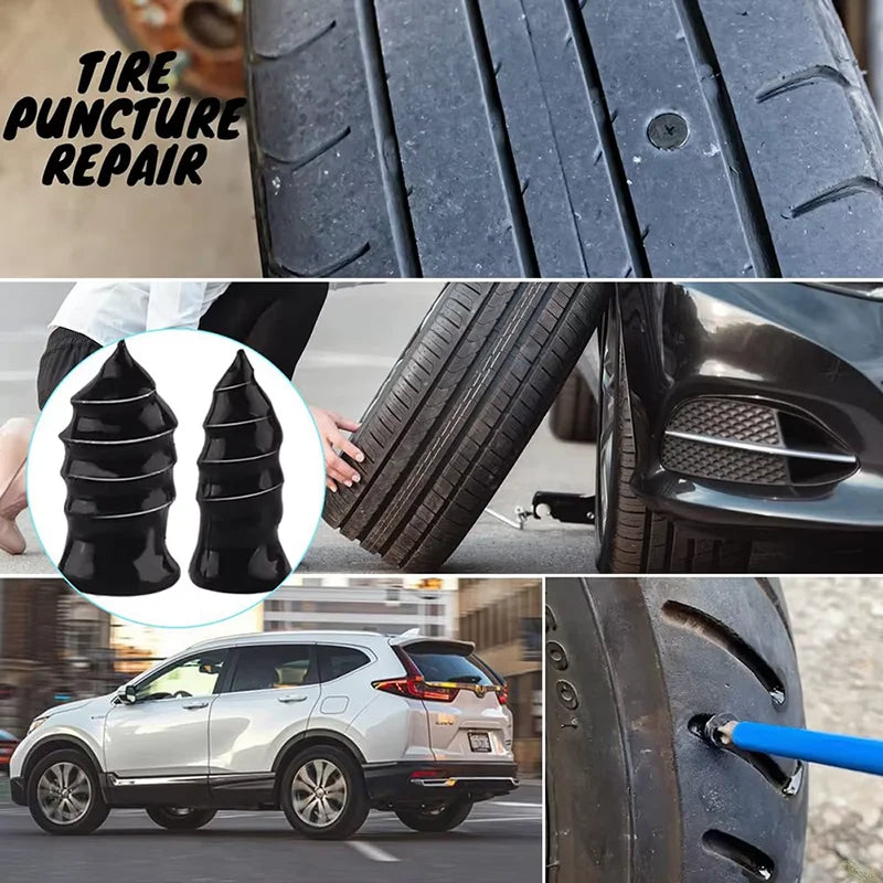 Tire Repair Kit for Car Motorcycle Professional Tubeless Tire Puncture Repair Tool Set Emergency Auto Flat Fix Kit 32/70pcs