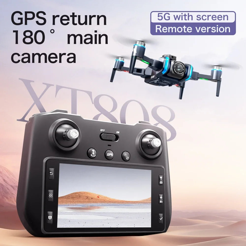 Lenovo XT808 GPS Drone 8K Foldable FPV Brushless Quadcopter - image 7