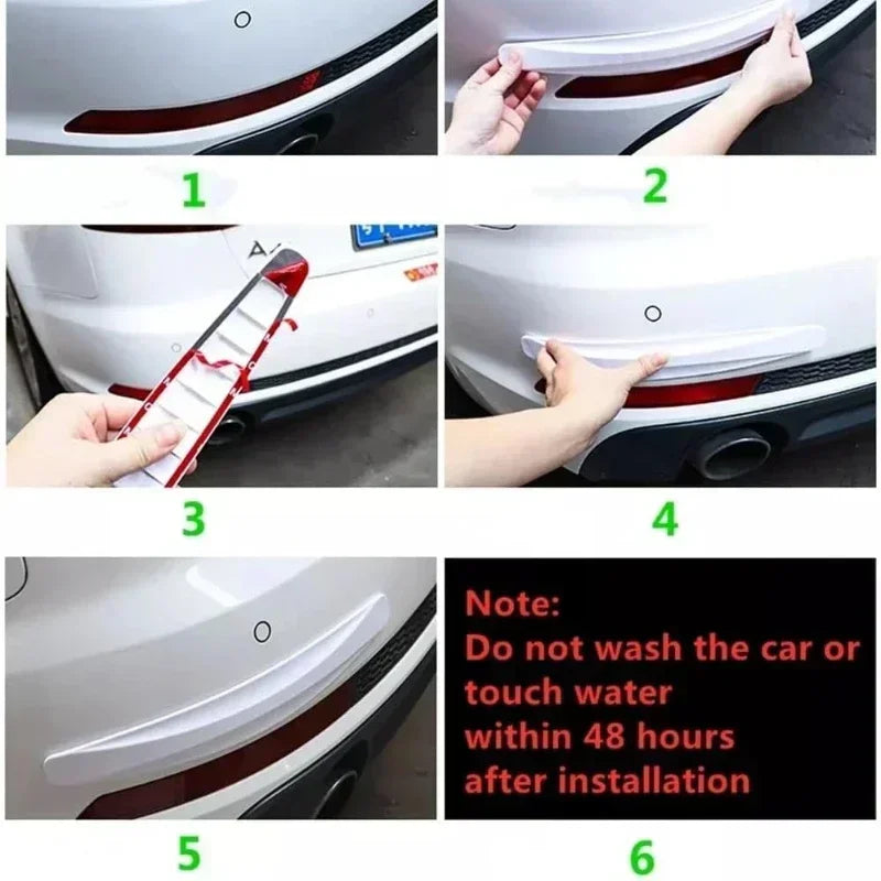 Universal Anti-Collision Car Bumper Protector Stickers (2 Pack) - image 4