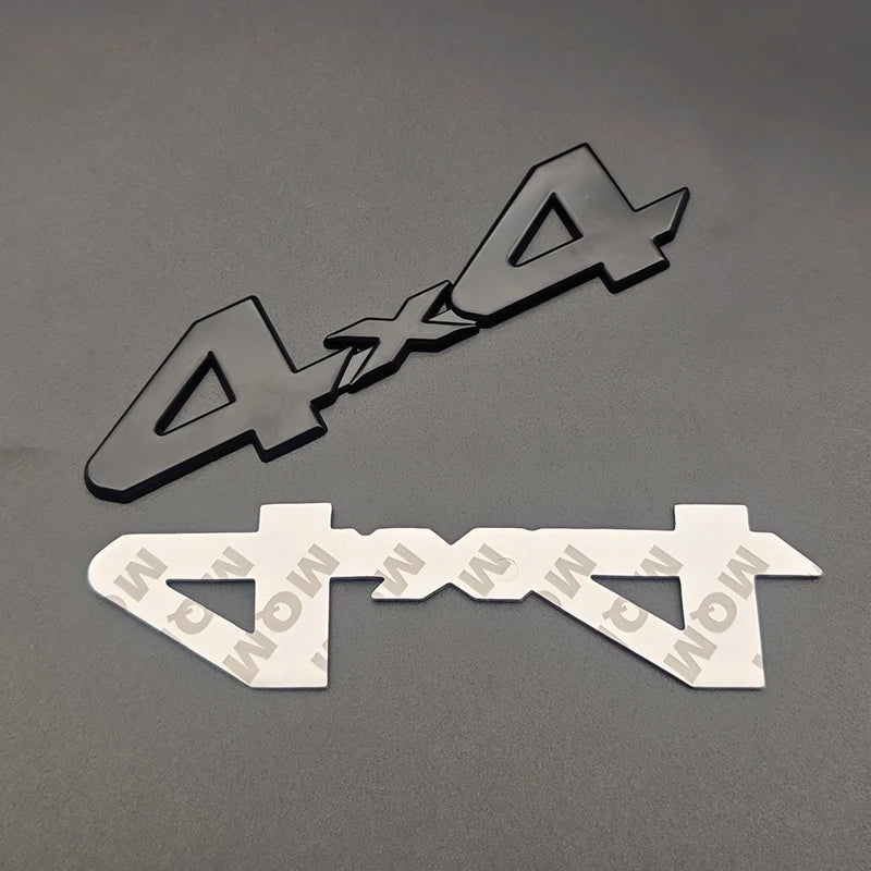 Red Chrome Black Metal 4X4 Emblem Badge for Toyota Tundra - image 9
