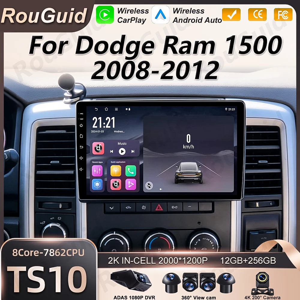 10-Inch Android Car Radio for 2008-2012 Dodge Ram 1500 - image 20