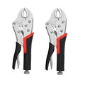 5 Inch Locking Pliers Set Curved Jaw Straight Long Nose Multi Function Welding Tool For DIY Repair Clamp Vise Grip