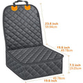 Dog Front Seat Cover for Cars, Waterproof Nonslip Pet Car Seat Protector, Quilted & Durable Padded Dog Seat Covers for Cars