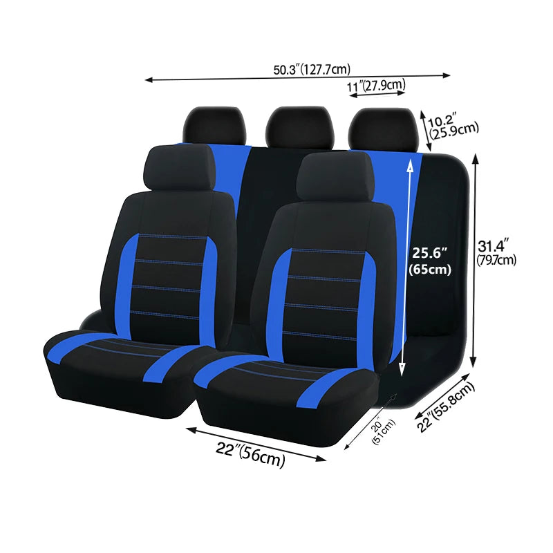 AUTO PLUS Car Seat Covers Universal Size Fit For Most Car Suv Truck Van Car Accessories Interior Seat Covers For Car Full Set