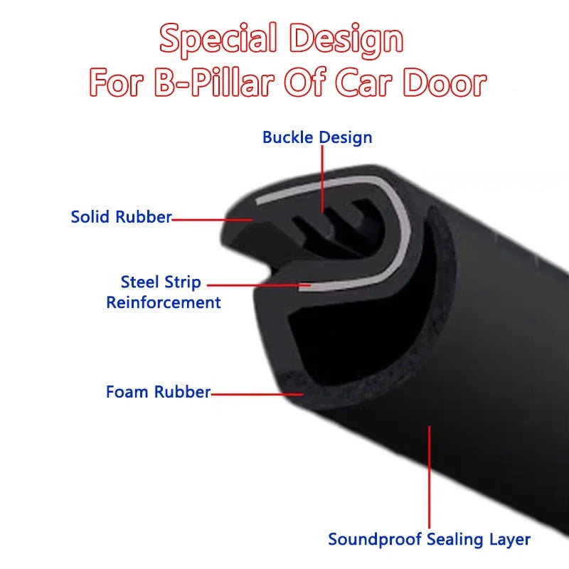 Toyota Door Seal Strip for Noise Reduction & Dustproofing - image 3