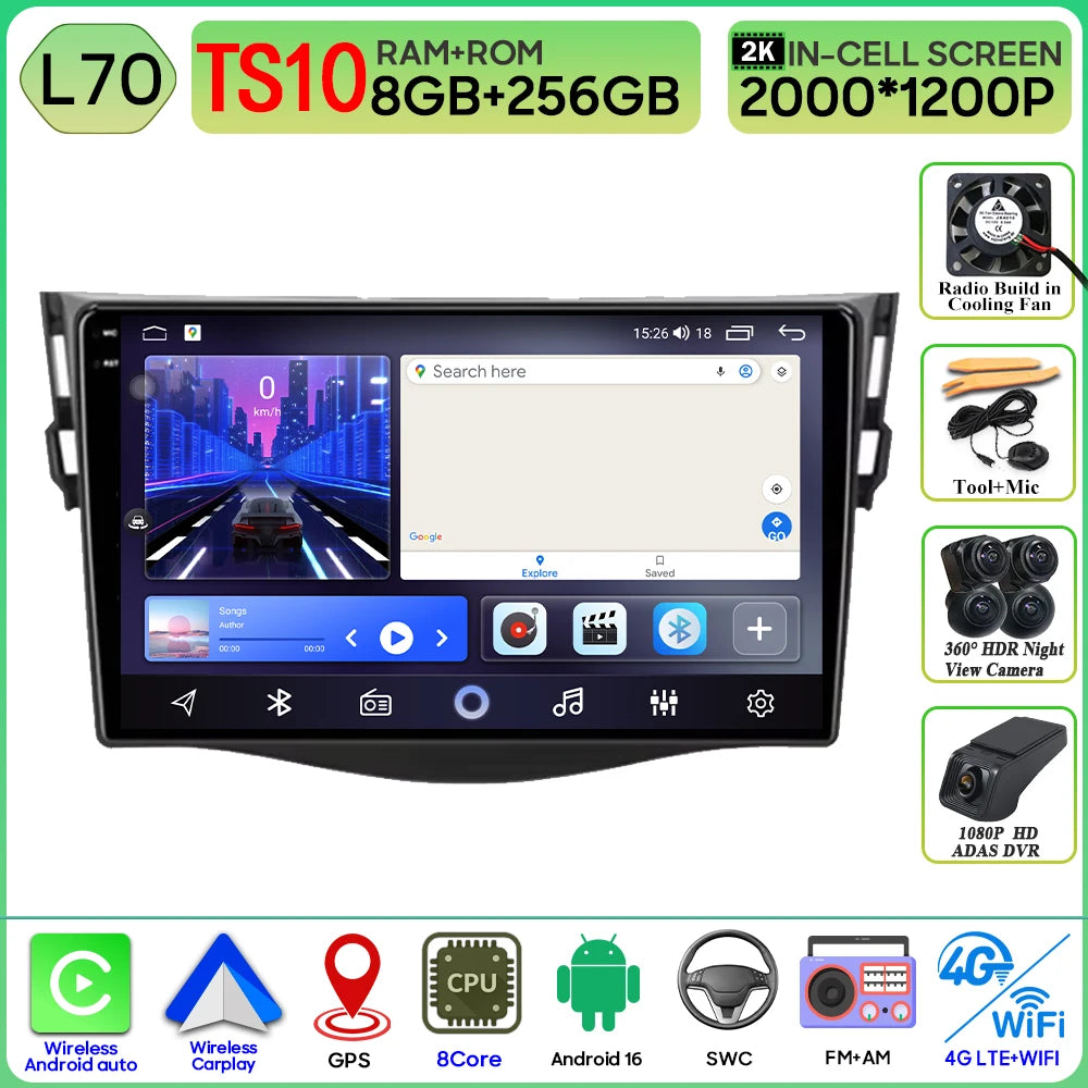 Android Auto Carplay GPS for Toyota RAV4 2005-2013 9 Inch Car Radio - image 16