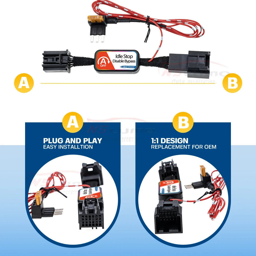 For GMC Sierra Chevrolet Silverado 1500 Refreshed 2022-2025 Auto Disable Start Stop System Engine Off Device Auto Stop Canceller