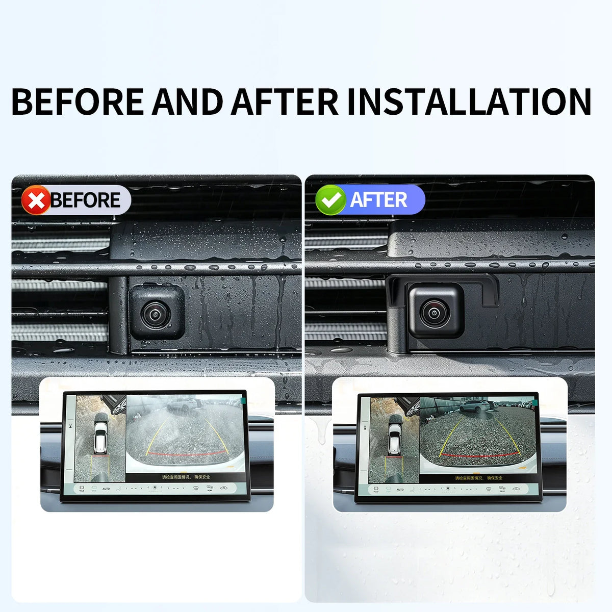 Rear Camera Rain Shield Cover for Toyota RAV4 2026-2028