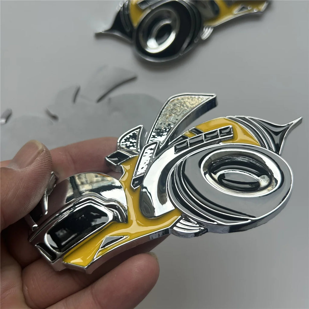 3D Bee Design Metal Fender Sticker for Car, Truck and Motorcycle