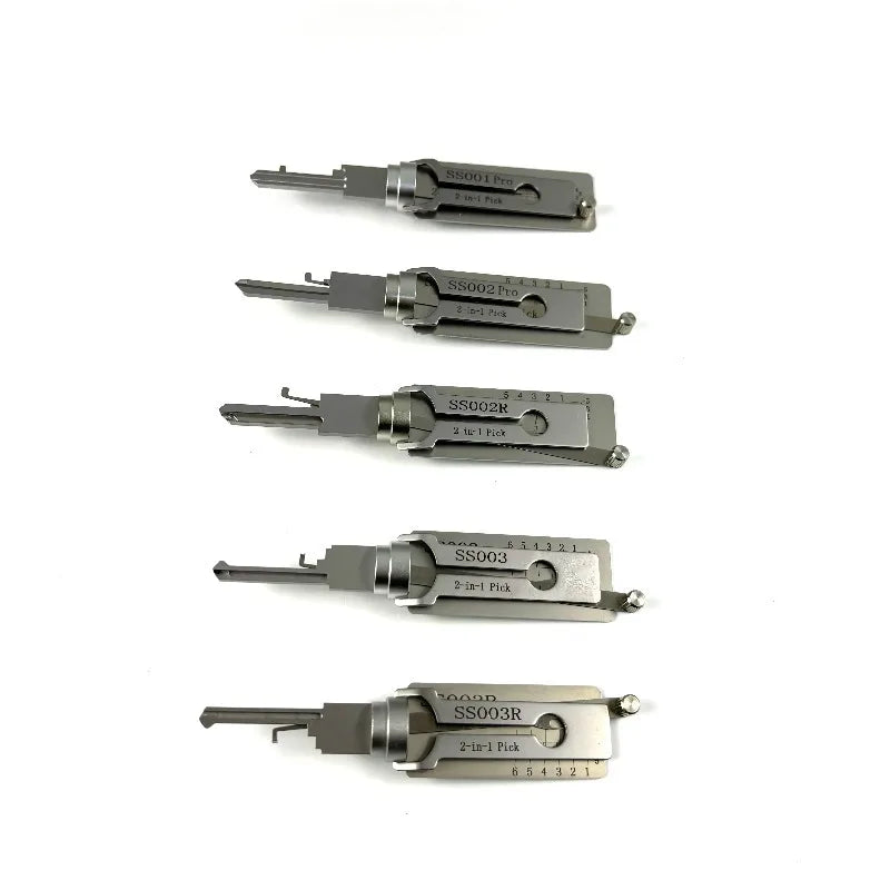 Pro Locksmith Tools for Door Locks,SS001 SS002 KW1  SC1 SC4  KW5 2 in 1 Lock Pick Tools,Home Lock Repair Kit