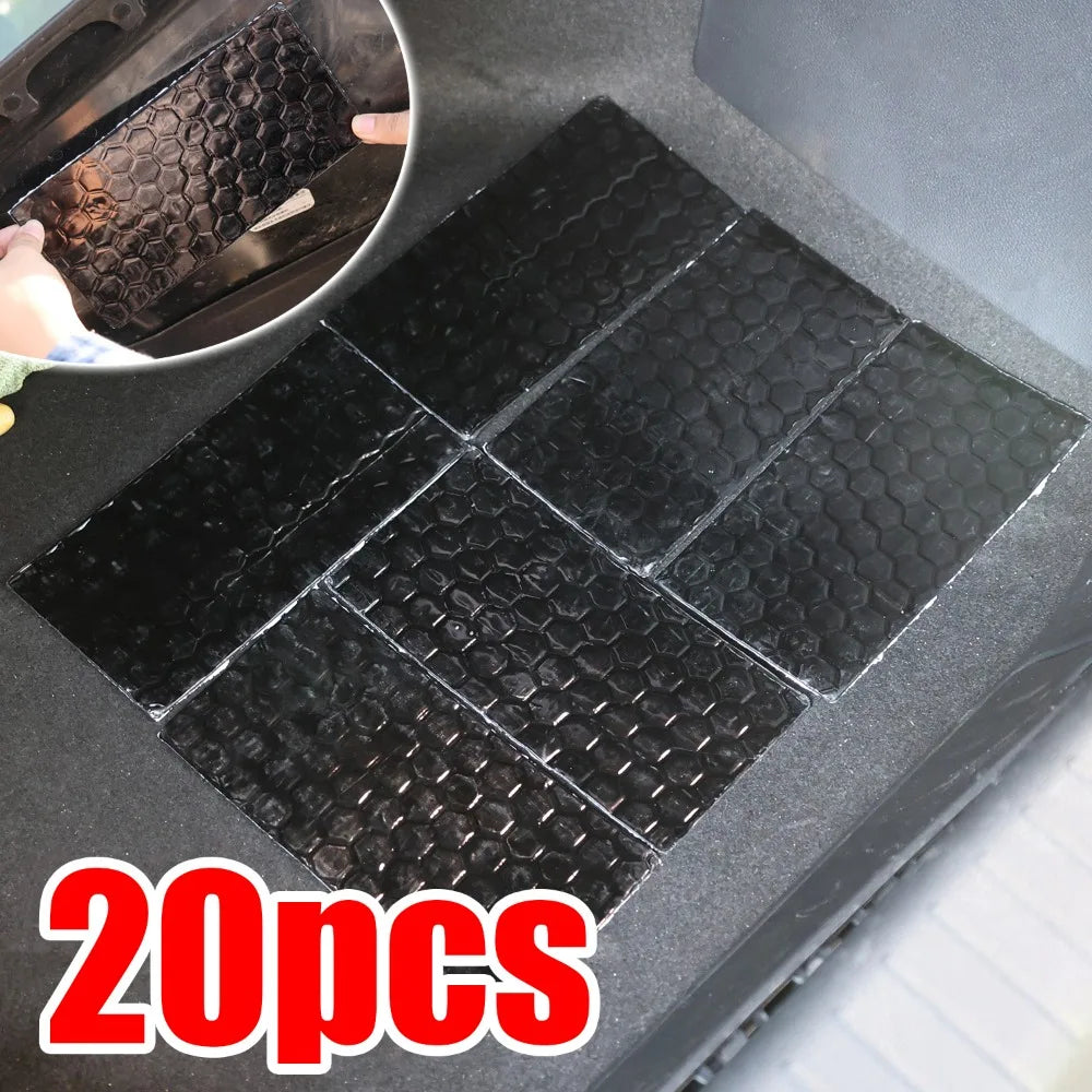Butyl rubber sound deadener sheets, car noise insulation with aluminium facing