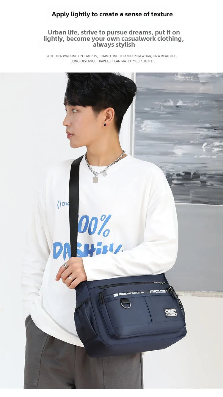 Men's Multi-Pocket Crossbody Shoulder Messenger Bag