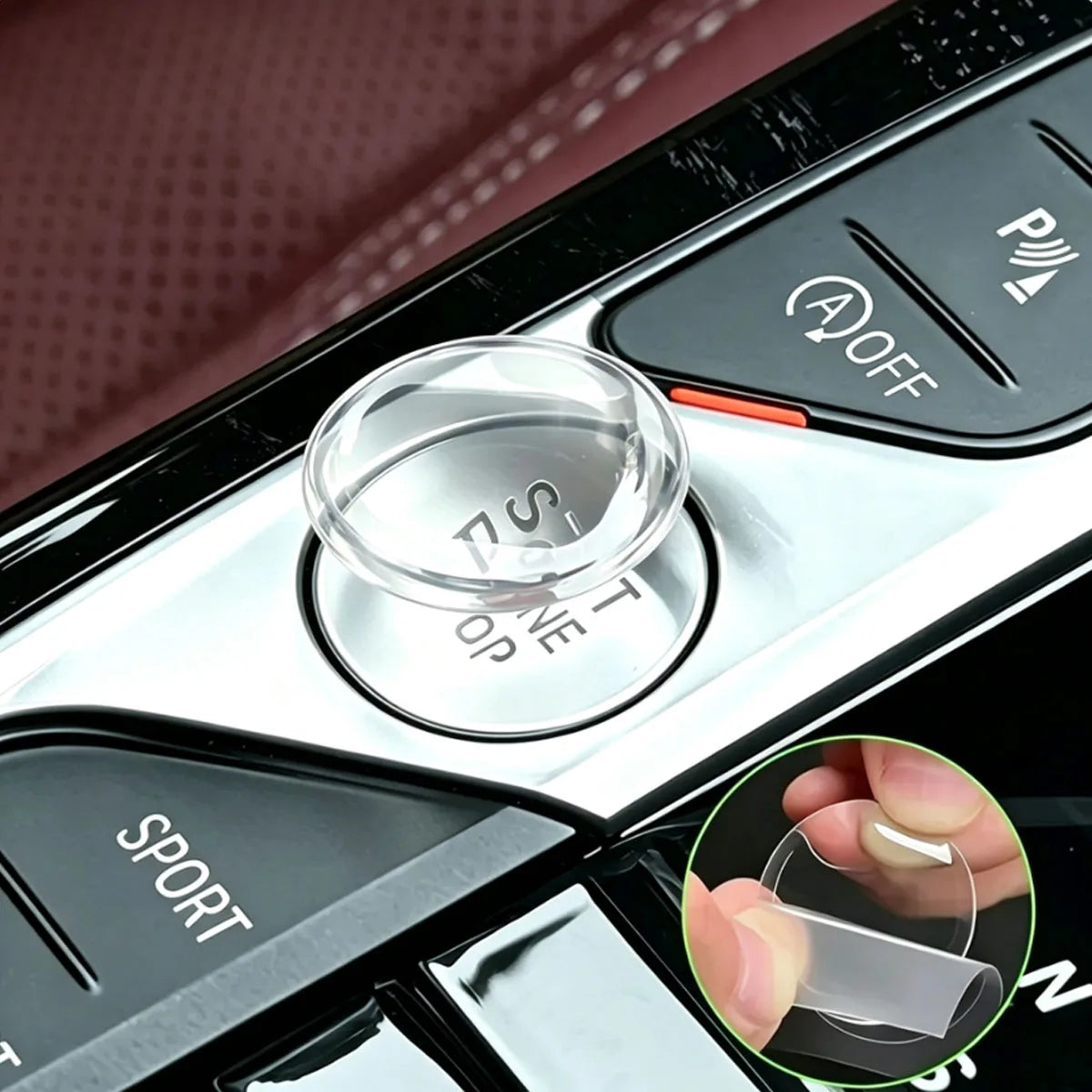Clear Ignition Start-Stop Button Protector, DIY Cut