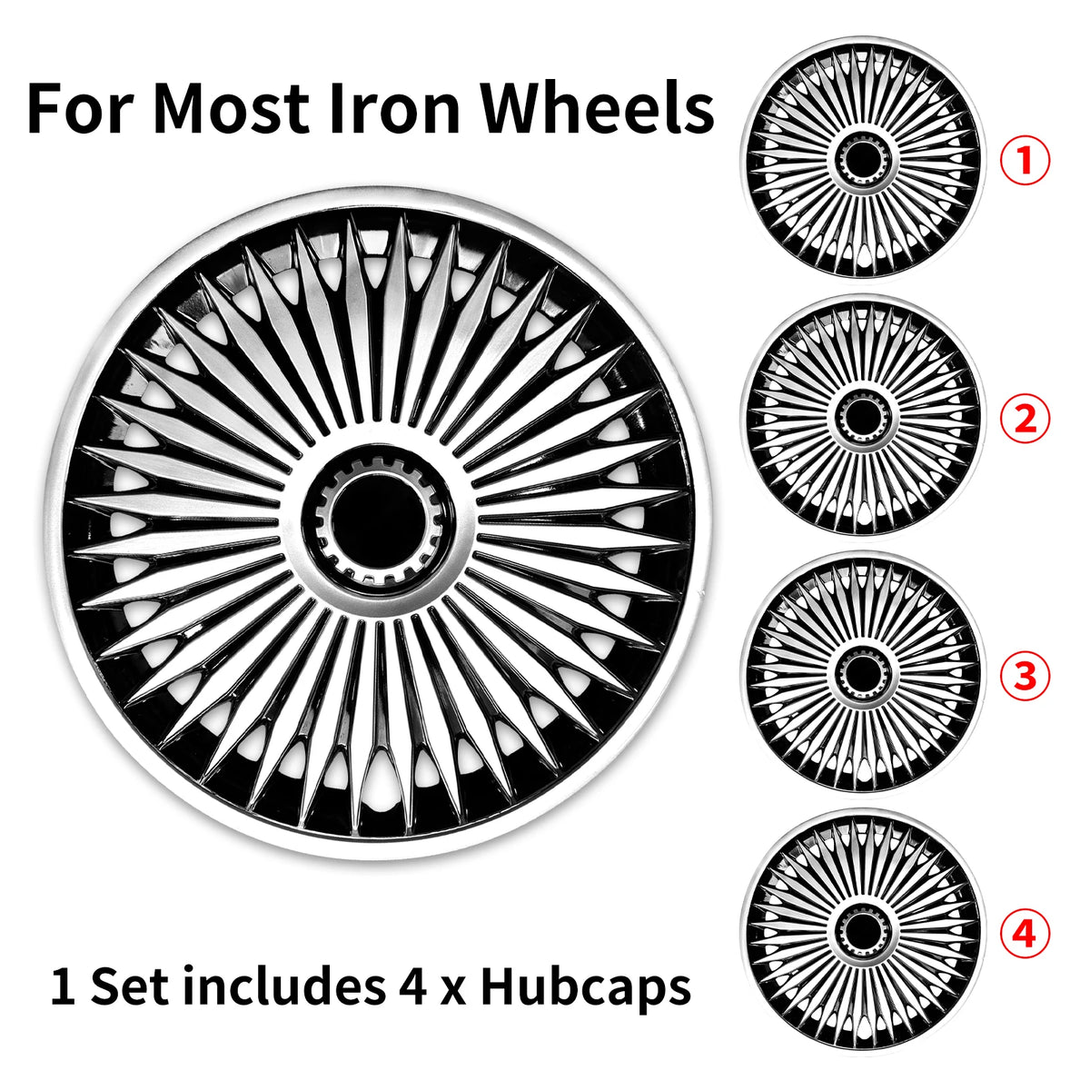 15-Inch Sport Wheel Covers for Steel Rims, Set of 4 - image 32