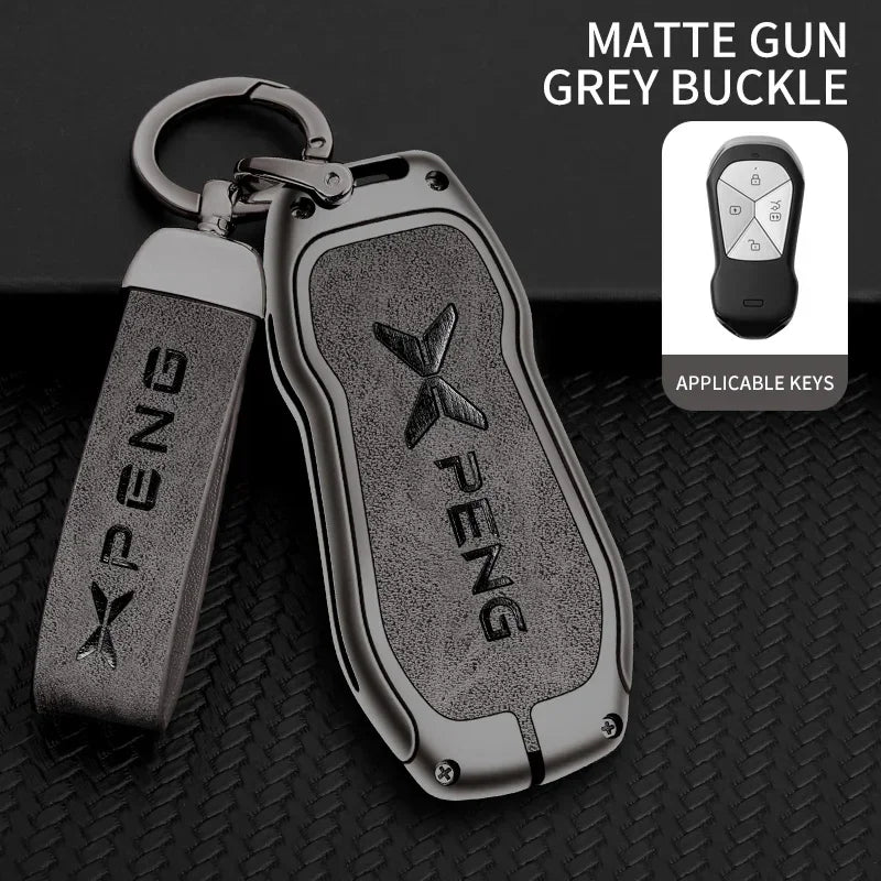 Metal Key Fob Cover Case for Xpeng P5, P7, G9 & More